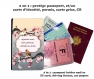Protège passeport - porte cartes chardonneret #09