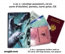 Protège passeport - porte cartes dauphins 004