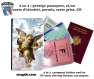 Protège passeport - porte cartes anges 001