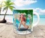 Mug personnalisable tasse plage paradisiaque femme sirène mythe légende