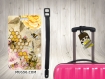 Etiquette bagage sac nom - abeille miel 001