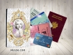 Protège passeport + zip côté - marylin monroe 001