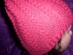Bonnet tricote a la main