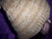 Bonnet tricote a la main