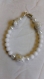 Bracelet perles blanches 