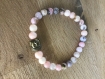 Bracelet femme opale rose 