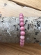 Bracelet femme rose bois jaspe