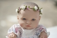Couronne de fleurs pour bébé beigneur ou poupon
