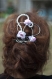 Pince à cheveux florale coiffure mariage couronne de fleurs