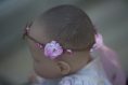 Couronne de fleurs cheveux pour bébé, poupée ou nounours
