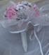 Bouquet de mariée fleurs et dentelle