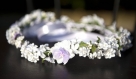Couronne de fleurs cheveux pour mariée ou cérémonie