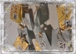 Calendrier de l'avent - noël - 25 pochettes en papier métallique or et argent