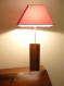 Lampe de table 76 cm, bois noble : prunier, merisier, séquoia, hêtre