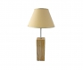 Lampe de table 56 cm, bois noble : frêne, bouleau marbré