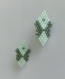 Boucles d’oreilles géométrique miyuki vert