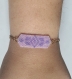 Bracelet mauve et violet en perle de miyuki avec chainette dorée