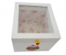 Boite fourretout cupcake en bois massif décor intérieur petite fleur rose a+