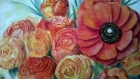 Renoncules-peinture florale à l'huile