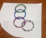 Lot de 4 bracelets à mémoire de forme perles rocaille