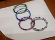 Lot de 4 bracelets à mémoire de forme perles rocaille