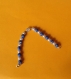 Bracelet perles imitation culture et perles marbrées bleues