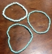 Lot 3 bracelets assortis en perles turquoise