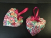 Coeur de lavande décor chouettes, fleurs ou fraises