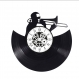 Horloge en disque vinyle 33 tours thème joueur trompette