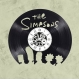 Horloge en disque vinyle 33 tours thème the simpson, homer, bart, marge, maggie