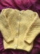 Cardigan en laine fait  main en taille 3 ans