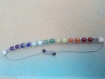 Bracelet 7 chakras shamballa ajustable gemmes véritables 