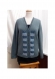 Kit tricot machine - cardigan col v bande jacquard verticale - taille m
