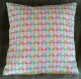 Coussin flamand rose multicolore 
