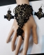 Bracelet gant, dentelle frivolité style steampunk