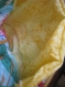 Housse de coussin en soie peint à la main
