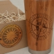 Tasse de voyage boussole cadeau mug en bois de bamboo compass 