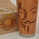 Vendetta tasse de voyage mug en bois de bamboo cadeau personnalisé avec le gravure 