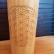 Flower of life thermos en bois du bambou et acier inox avec gravure au laser 