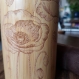 Poppy row thermos en bois du bambou et acier inox avec gravure au laser