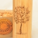 Apple tree pommier thermos en bois du bambou et acier inox avec gravure au laser