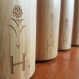 Logo sur une bouteille isotherme en bois de bambou personnalisée 