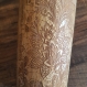 Tasse de voyage cadeau mug dentelle florale gravè en bois de bamboo motif blossom  