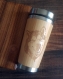  tasse de voyage loup chien cadeau d homme mug en bois de bamboo wolf dog 
