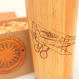 Tasse de voyage avion cadeau mug en bois de bamboo plane 