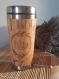 Coquelicots sauvages tasse de voyage cadeau mug en bois de bamboo wild poppies 