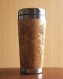 Mandala Étoile tasse de voyage cadeau mug en bois de bamboo star mandala 