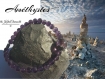 Bracelet femme, améthystes naturelles, bracelet violet, bracelet en pierres semi-précieuses, yoga, chakras, bouddha, bracelet de protection