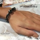 Bracelet femme, hématites naturelles, bracelet noir, bracelet en pierres semi-précieuses, yoga, chakras, bouddha, bracelet de protection