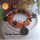 Bracelet femme, cornalines naturelles, bracelet en pierres semi-précieuses, yoga, chakras, bouddha, bracelet protection